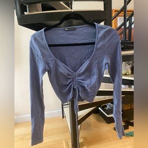 Zara long sleeved crop